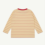 Long Sleeve Tee - Banana Crepe Stripe Jersey