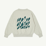Bubble Sweatshirt - Ecru Melange Fleece