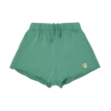 Track Short - Bottle Green Fleece