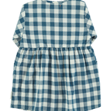 Short dress | Blue & white checkered