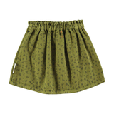 Short skirt | Khaki w/ black flowers