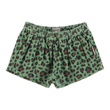 Shorts | Green w/ animal print