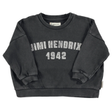 Sweatshirt |Faded black w/ "Jimi Hendrix" print