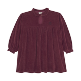 Burgundy Velour Dress