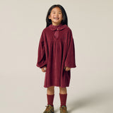 Burgundy Velour Dress