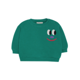 Smiling Face Green Baby Sweatshirt