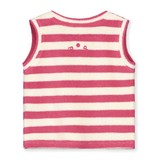 POP Baby Terry Tank Top GOTS - Cherry/ Cream