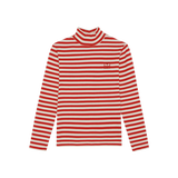 Red Stripes Turtle Neck Tshirt