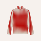 Red Stripes Turtle Neck Tshirt