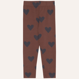 Hearts Brown Leggings