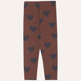 Hearts Brown Leggings