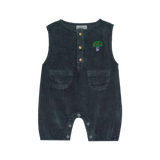 Grey Corduroy Baby Romper