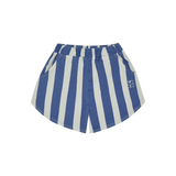 Blue Stripes Washed Shorts