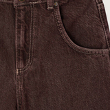 5 pocket balloon pants - raisin