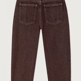 5 pocket balloon pants - raisin