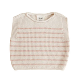 Baby Harvey Vest - Cream/ Apricot