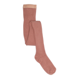 Cotton Rib Tights - Ash Rose