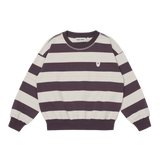 Bubble Sweatshirt - Conker Stripe Fleece