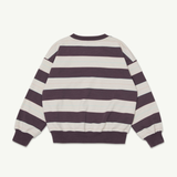 Bubble Sweatshirt - Conker Stripe Fleece