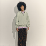 Polo Sweatshirt - Matcha Fleece