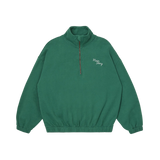Half Zip Funnel Sweatshirt - Evergreen Fleece
