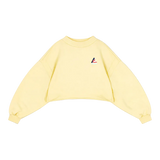 Crop heart sweater - Soft Butter Yellow