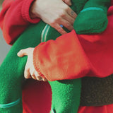 children's jumpsuit - forest green (100% merino wool) - knitted
