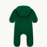 children's jumpsuit - forest green (100% merino wool) - knitted