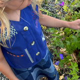 Ellie Mini Vest - Ultramarine Blue