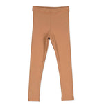 Rib Leggings - Solid Brown