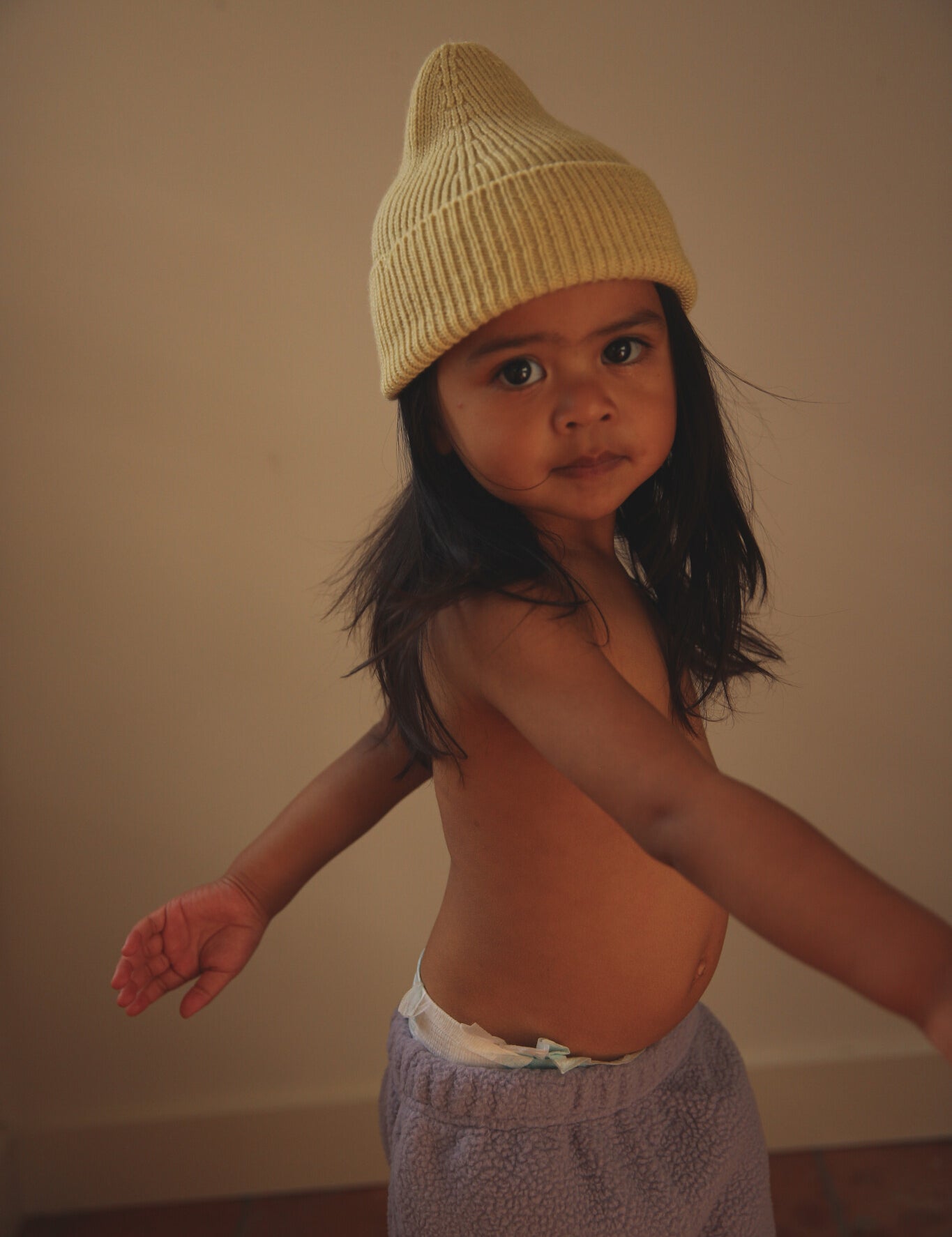Beanie Fonzie Light Yellow