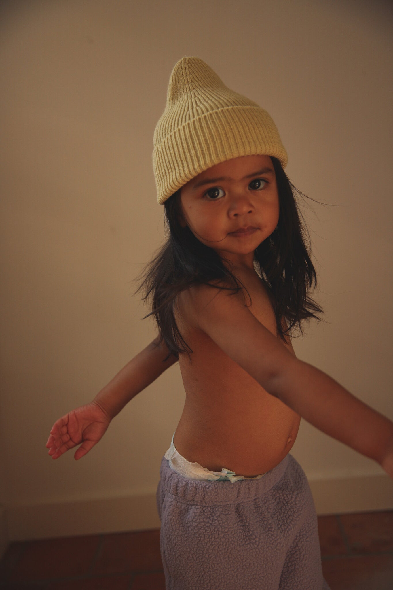 Beanie Fonzie Light Yellow