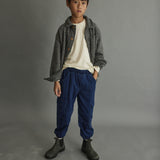Herringbone denim cargo pants - Denim