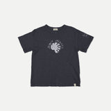 Slub print T-shirt tresors - Navy