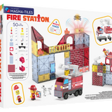 Magna Tiles Fire Station 50 piece set