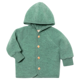 Hooded wolfleece jacket - Jade Melange