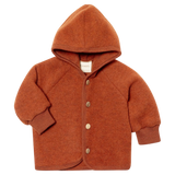 Hooded wolfleece jacket - magma melange