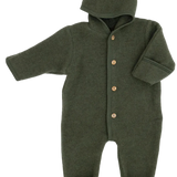 Wool Hooded Overall - Reed Melange